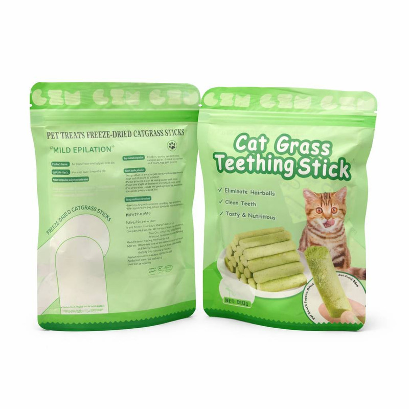 تشویقی گربه سی زد ام مدل Cat Grass Teething Stick طعم مرغ وزن 30 گرم