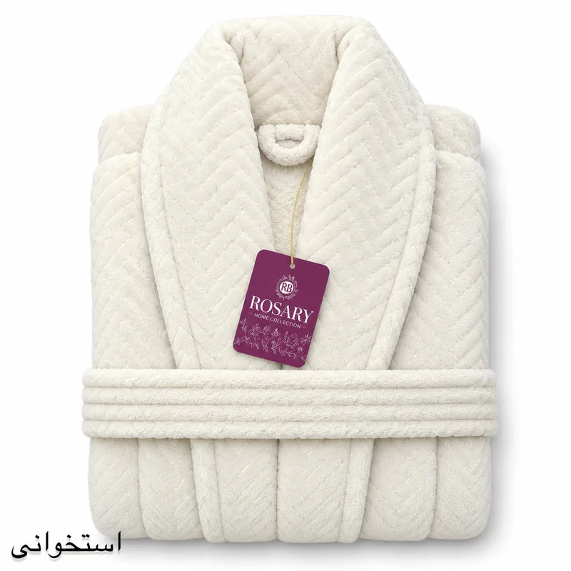 حوله پالتویی روزاری مدل تورال سایز 125×130 سانتی متر مناسب برای محدوده قد 165 تا 190 سانتی متر