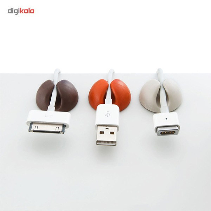 نگهدارنده کابل بلولانژ مدل CableDrop بسته 6 عددی