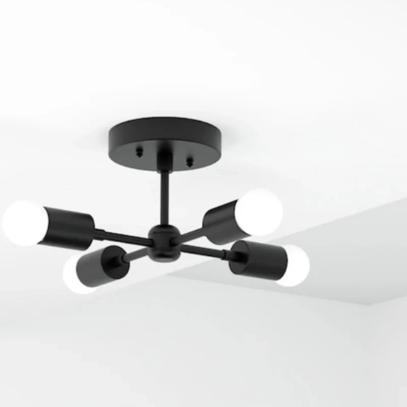 چراغ سقفی چهار شعله مدل مدرن کد S12