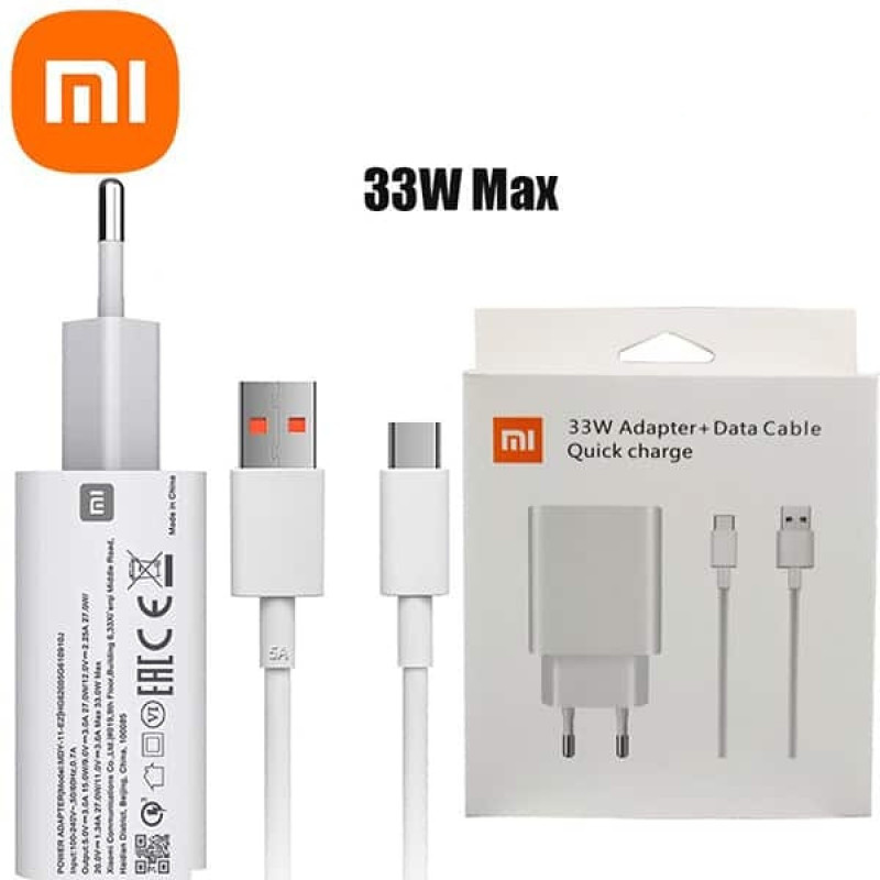شارژر دیواری شیائومی مدل MDY-11EZ 33W به همراه کابل تبدیل USB-C