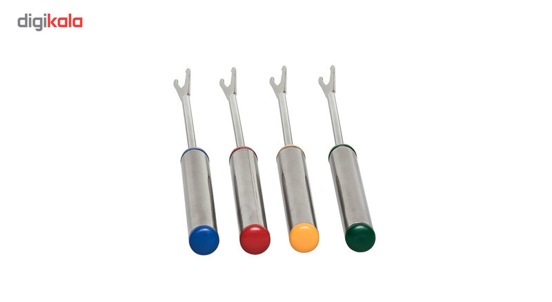 ست فوندوخوری مدل A852S با بدنه چینی و صفحه گردان، کاسه بزرگ گرم نگهدارنده با ابعاد 12×12×7.5 سانتی‌متر، استند استیل وارمر دار با ابعاد 12×12×7 سانتی‌متر، مناسب سرو شکلات گرم و فینگرفود، همراه با 4 عدد چنگال 17.5 سانتی‌متر