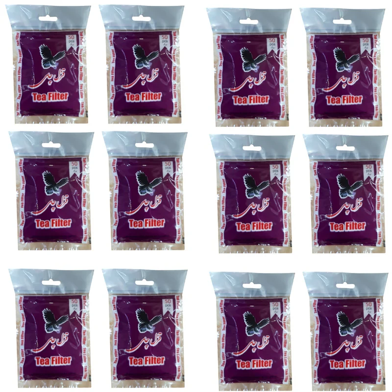 فیلتر چای قزل چای مدل کاغذی 12 بسته 50 عددی