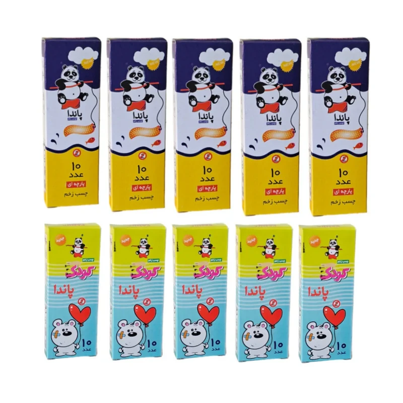 چسب زخم پاندا مدل 1 مجموعه 10 عددی