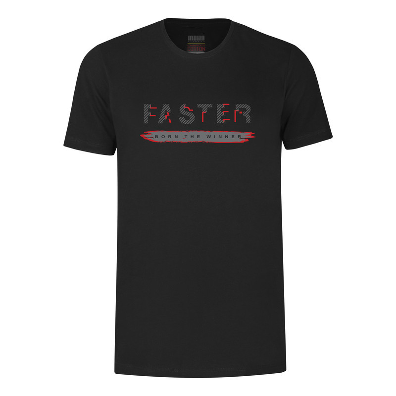 تی‌شرت آستین کوتاه مردانه موها فیتنس مدل FASTER-B