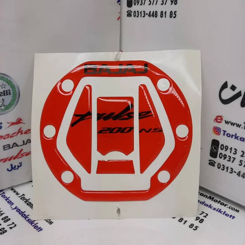 برچسب در باک موتور سیکلت وارون مدل L-28-RD مناسب برای پالس