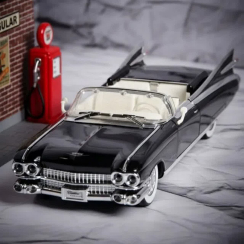 ماکت ماشین ناب سل مدل کادیلاک الدورادو کروک فلزی موزیکال چراغدار عقب کش کد Cadillac Eldorado Metal Musical Lighted Car