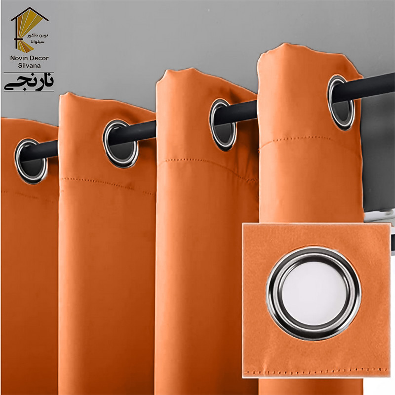 پرده نوین دکور سیلوانا مدل لاکچری 180 _ 1 سایز 180x140 سانتی‌متر