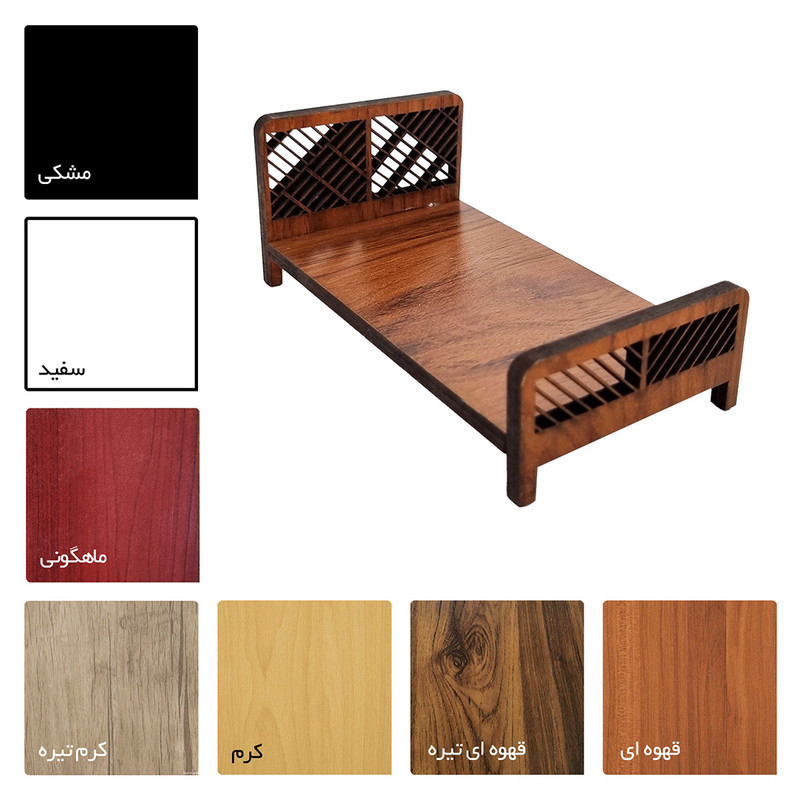 ماکت دکوری رانزو گالری مدل تخت خواب کد 047
