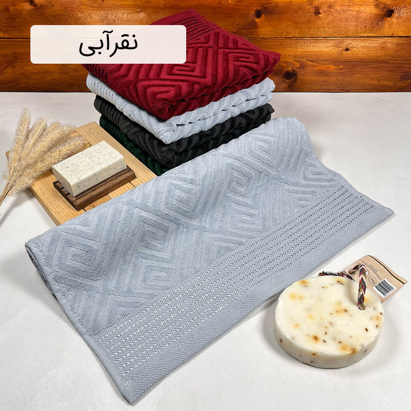 حوله دست و صورت هیرو مدل مائستا سایز 40×75 سانتی متر