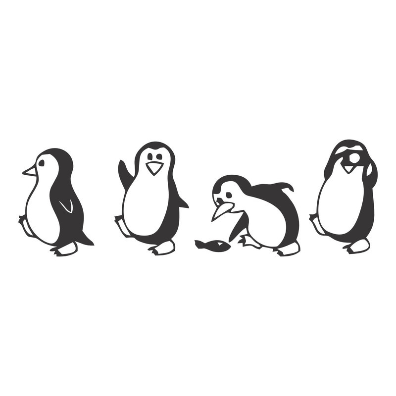 استیکر والتت مدل پنگوئن کد Q3