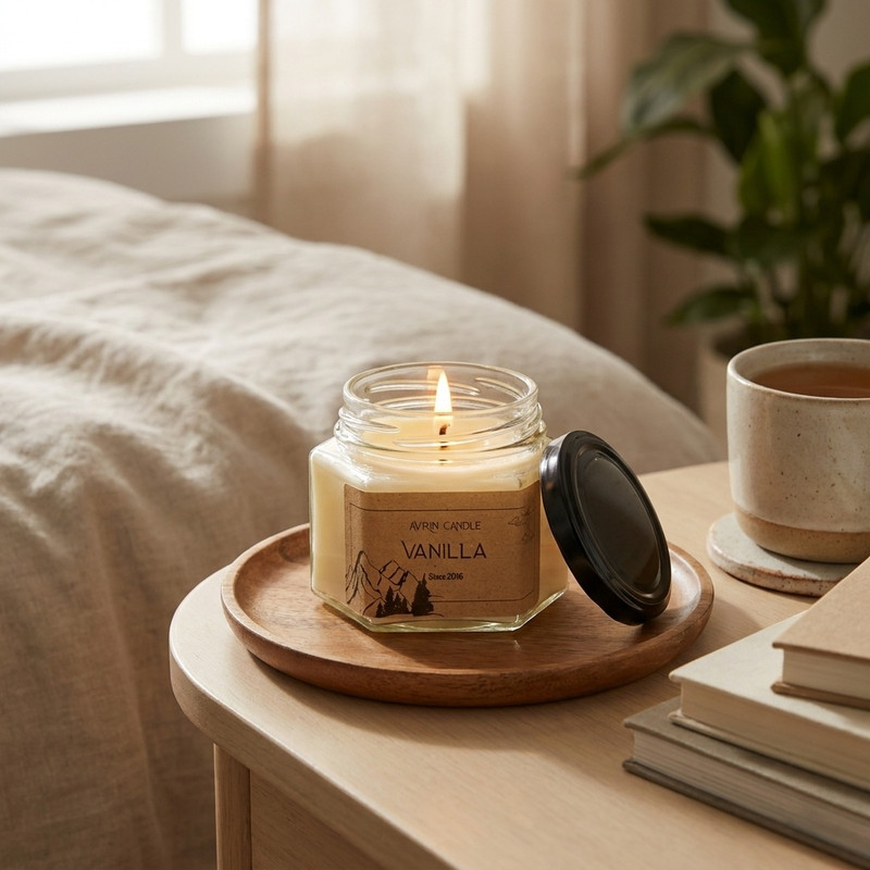 شمع معطر اورین مدل هیوا وانیل