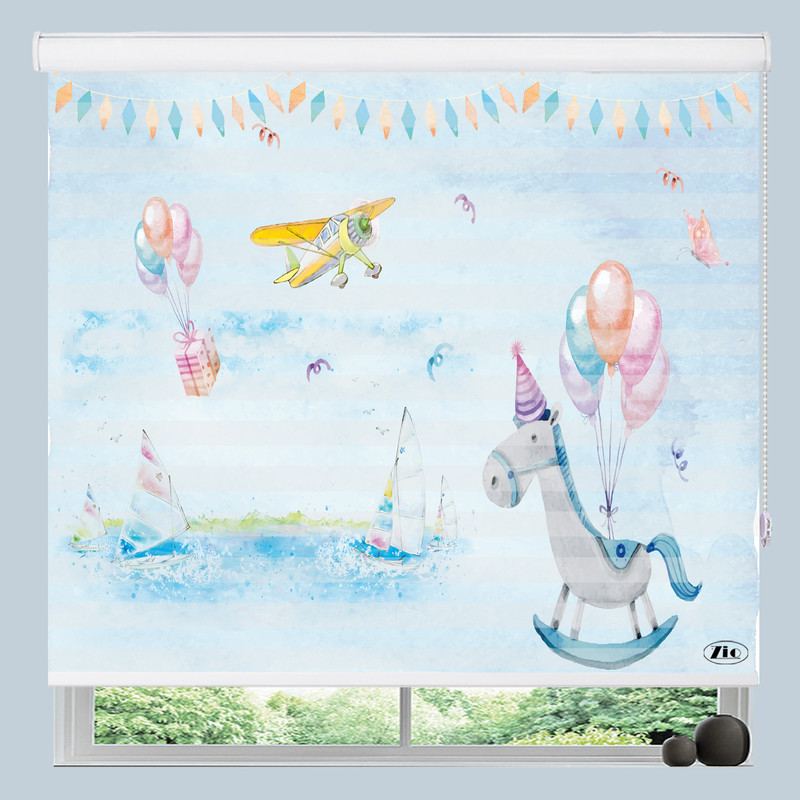 پرده زبرا زیو مدل K-3006 سایز 200x150 سانتی متر