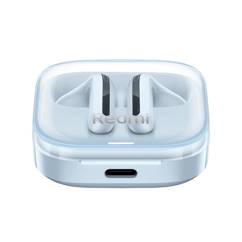 هدفون بلوتوثی شیائومی مدل Redmi Buds 6 Active با نویز کنسلینگ میکروفون (ENC)، درگاه شارژ USB Type-C، دارای دو میکروفون با قابلیت حذف نویز، پشتیبانی از فرمان لمسی، مقاوم در برابر رطوبت و عرق (IPX4)
