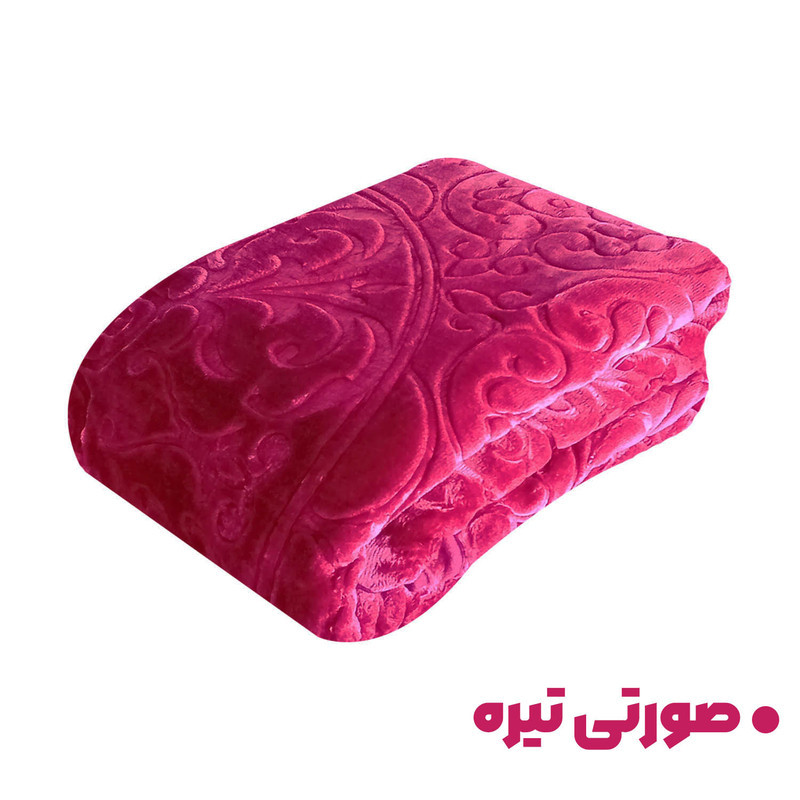 پتو گلبافت مدل گل برجسته سايز 160x220 سانتي متر