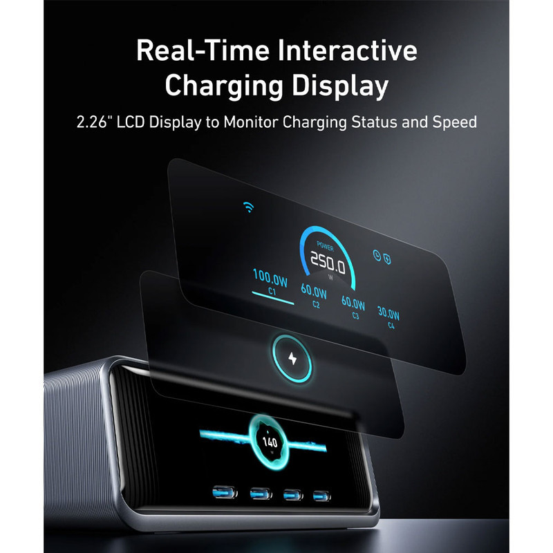 شارژر رومیزی 250 وات 6 پورت انکر مدل Prime Charger A2345