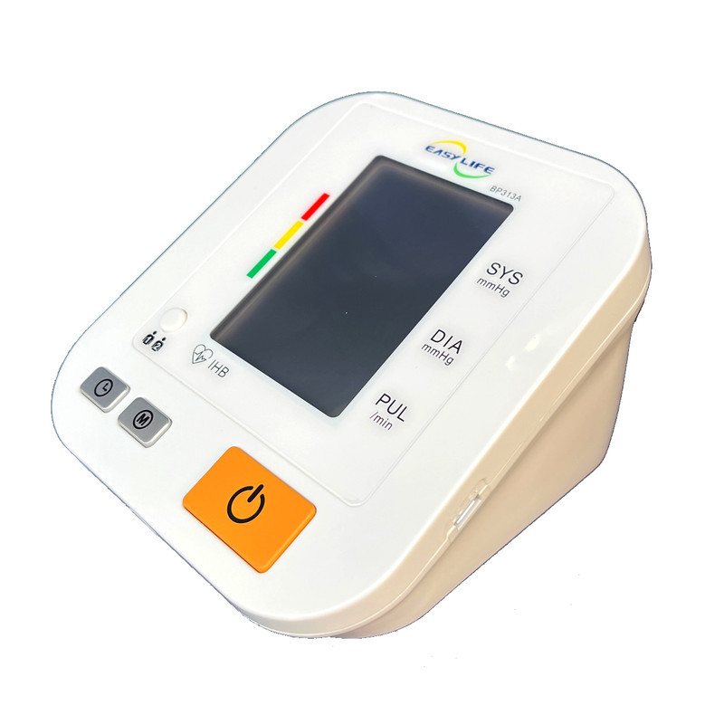 فشارسنج دیجیتال بازویی ایزی لایف مدل BP313A با قابلیت اندازه‌گیری فشار خون و ضربان قلب، تشخیص آریتمی، بازوبند قابل شستشو، منبع انرژی باتری و کابل USB، مناسب بازو 22 تا 42 سانتی‌متر