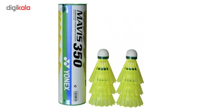 توپ بدمینتون یونکس مدل Mavis 350 بسته 6 عددی سایز 6