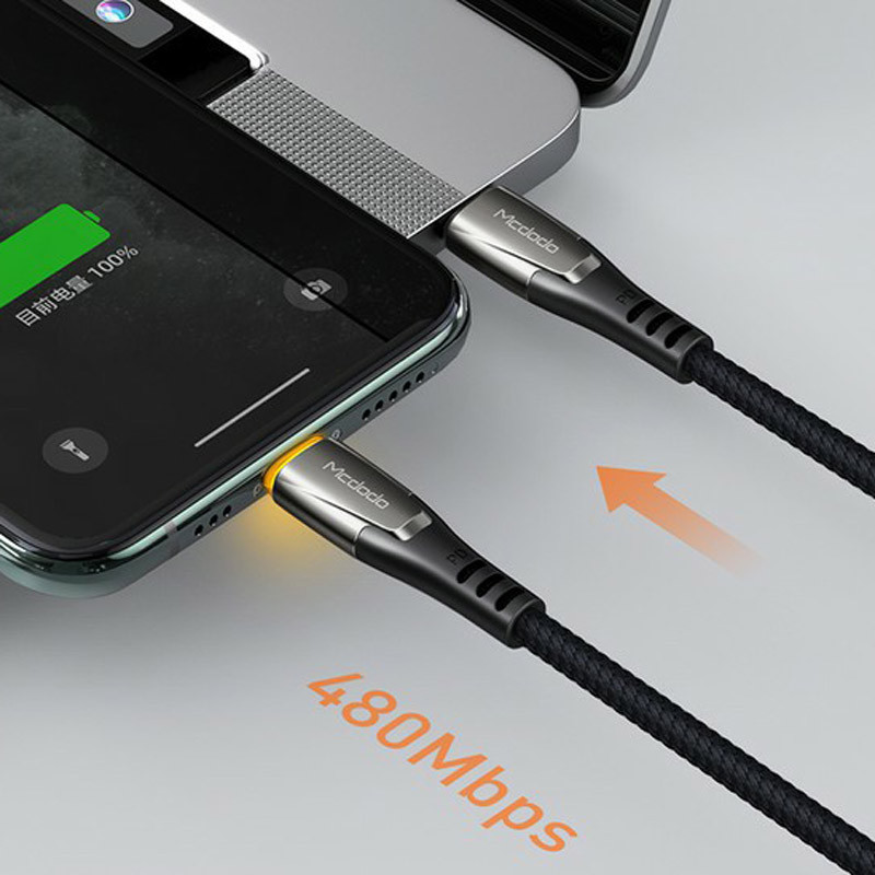 کابل USB-C به لایتنینگ مک دودو مدل CA-7650 طول 1.2 متر