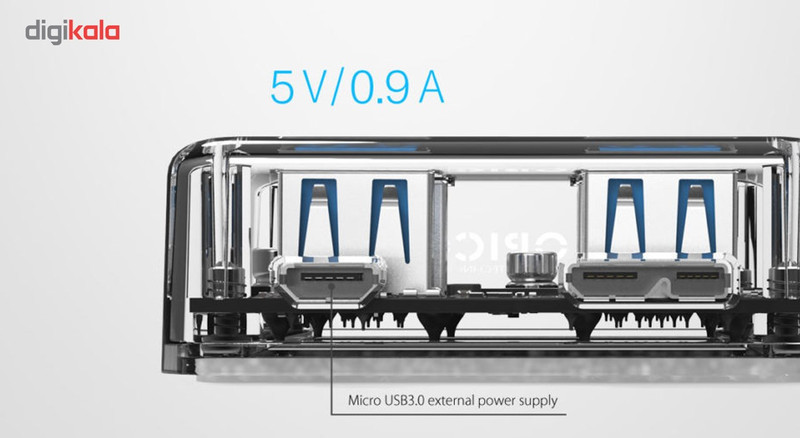 هاب USB 3.0 چهار پورت اوریکو مدل MH4U-U3