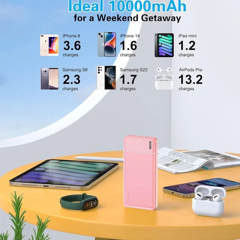 پاوربانک اسپیریکس مدل HYG003 ظرفیت 10000 میلی آمپر مجموعه دو عددی