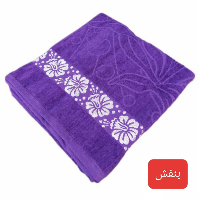 حوله حمام هنرمند مدل گلبرگ سایز 100×150 سانتی متر