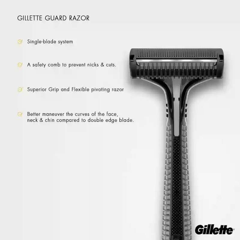 خود تراش ژیلت مدل Guard به همراه تیغ یدک بسته 2 عددی