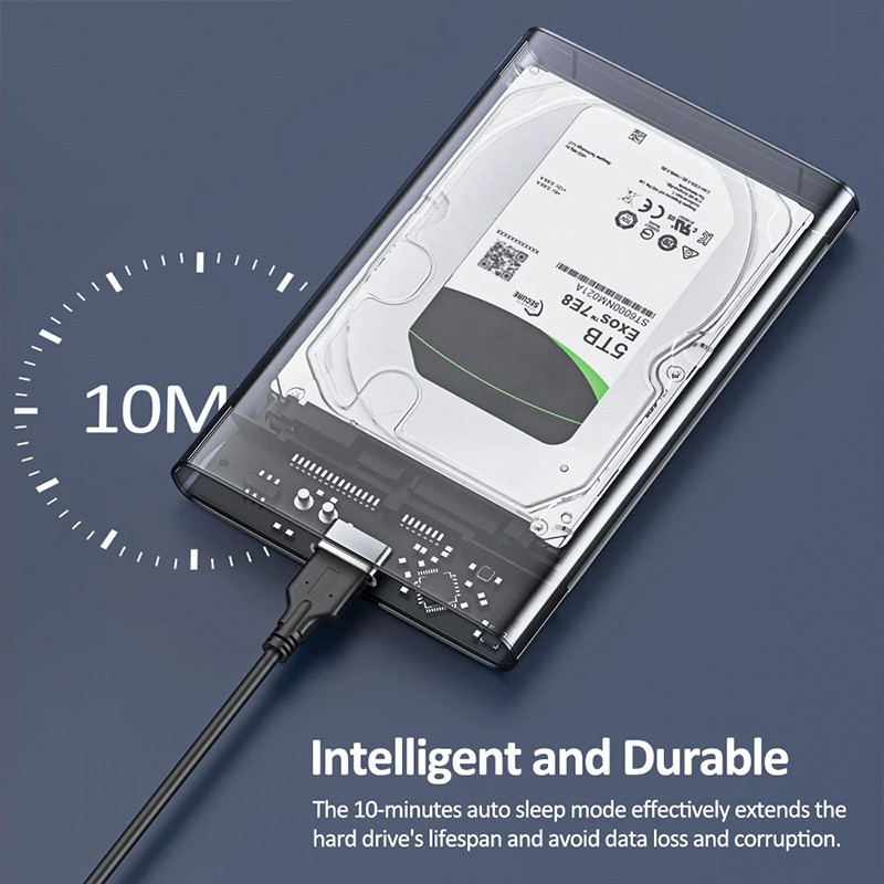 قاب هارد دیسک 2.5 اینچ اکسترنال USB-C مدل US-128