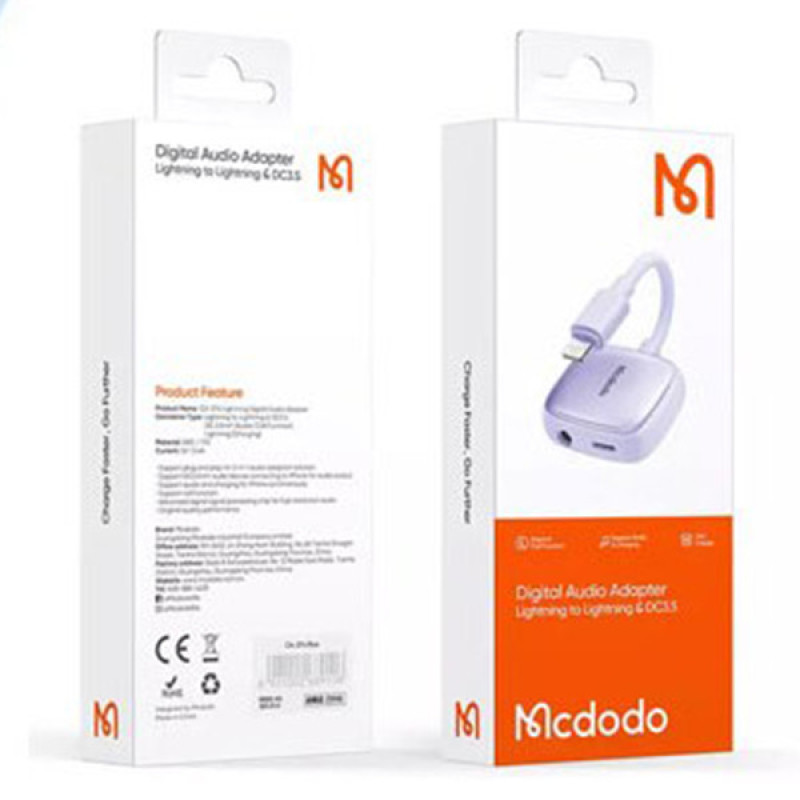 مبدل لایتنینگ به جک 3.5 میلیمتری   USB-C مک دودو مدل CA-2741