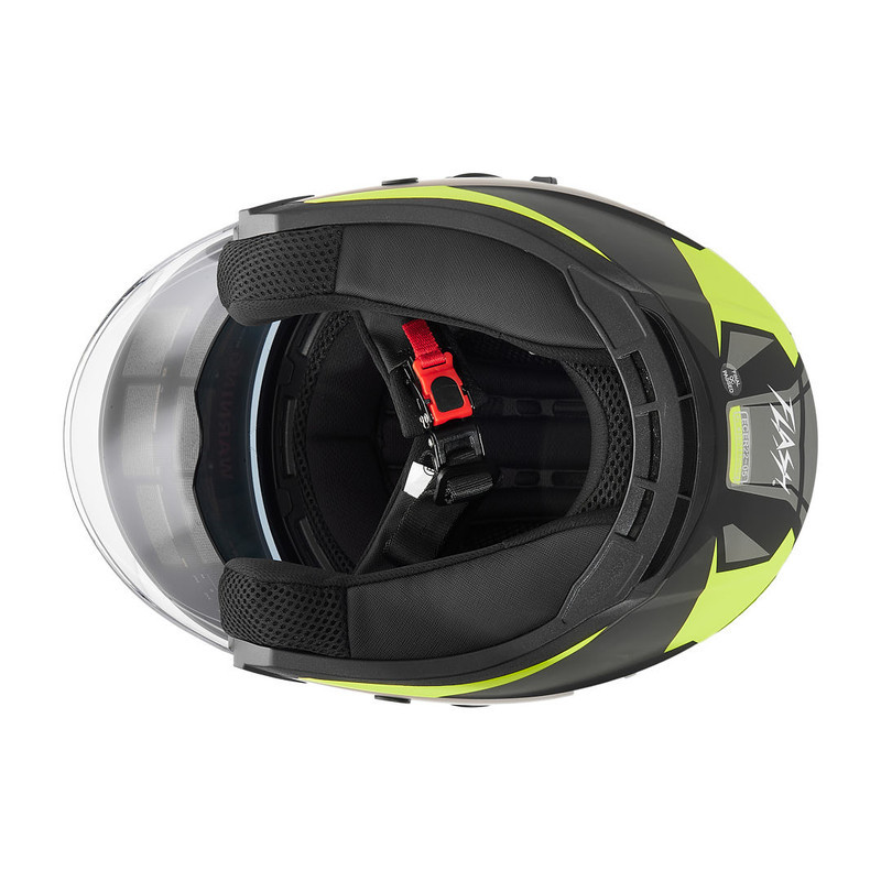 کلاه کاسکت بدون فک فلش مدل 868 matt black-neon yellow