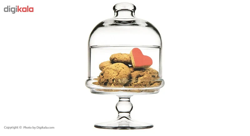 ظرف سرو و نگهداری شیشه‌ای پاشاباغچه مدل Mini Patisserie، قابل شستشو در ماشین ظرفشویی