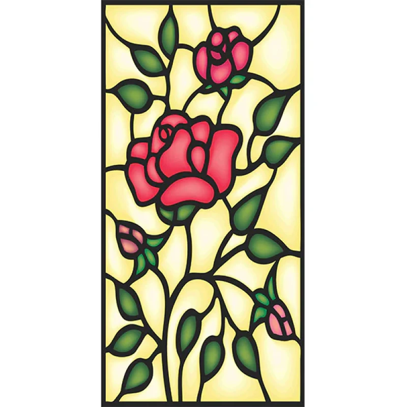 استیکر شیشه راتیانا مدل gole rose