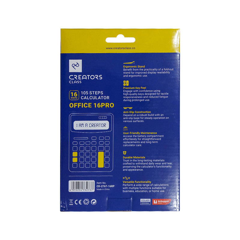 ماشین حساب سی کلاس کریتورز مدل CD-2767-16RP کد 16