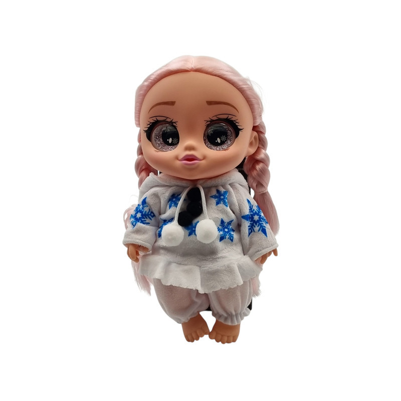 عروسک مدل آنا طرح برفی کد B0021 ارتفاع 27 سانتی متر