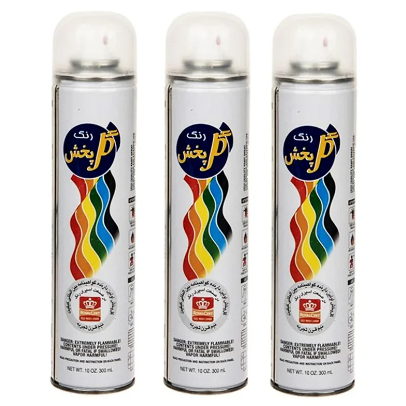 اسپری رنگ کیلر گل پخش مدل براق کننده حجم 300 میلی لیتر بسته 3 عددی