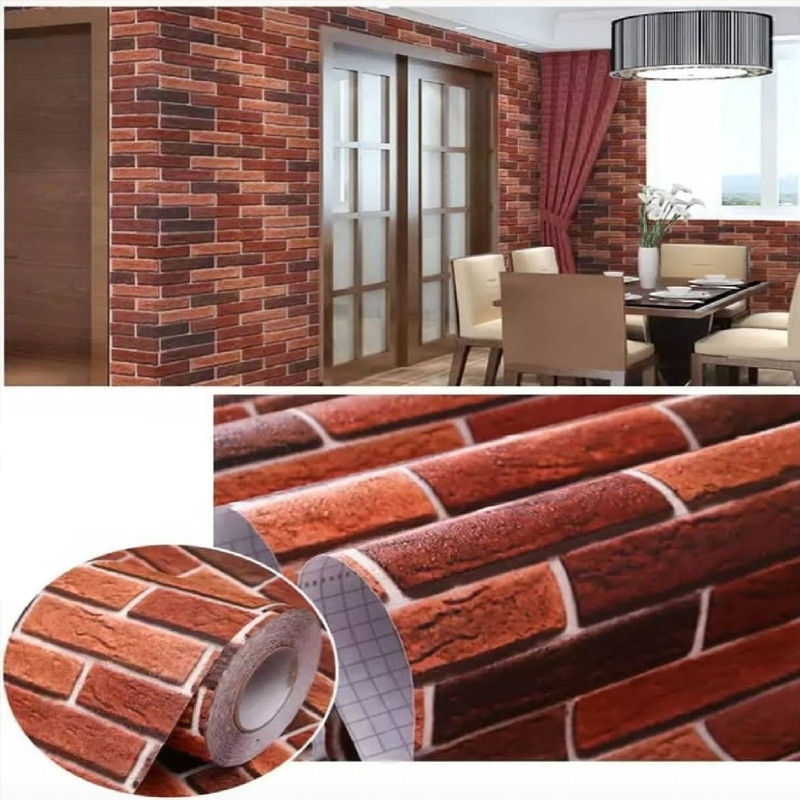 برچسب کابینت طرح آجر مدل FIX 8248