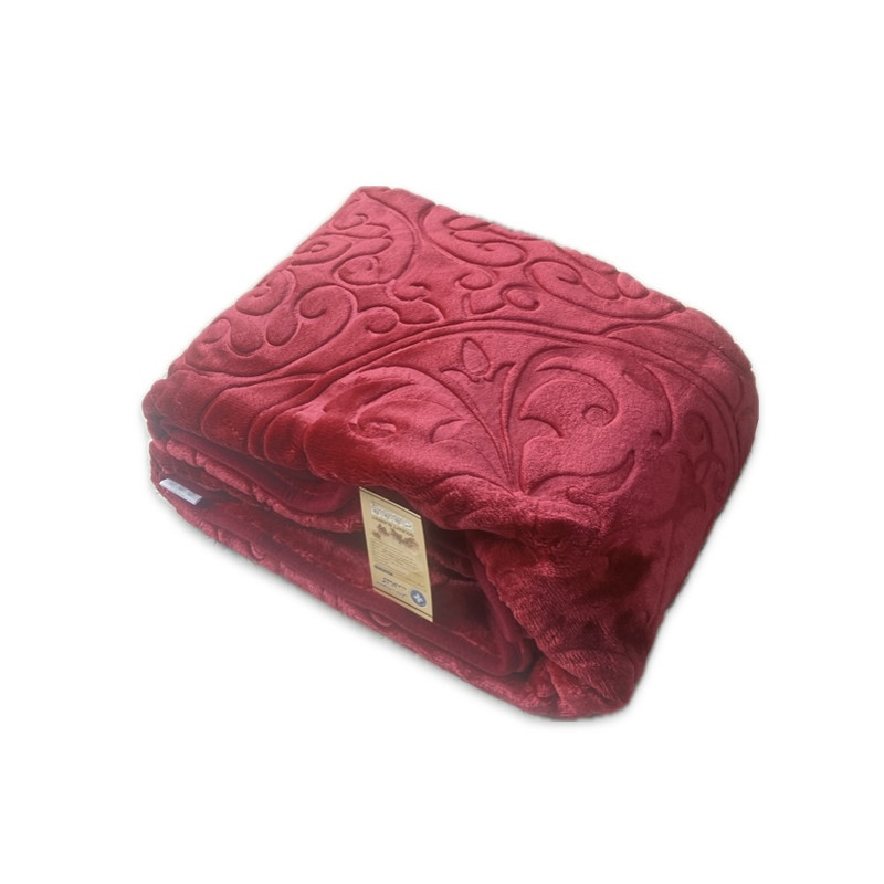 پتو گلبافت مدل گل برجسته يك نفره سايز 160x220سانتی متر