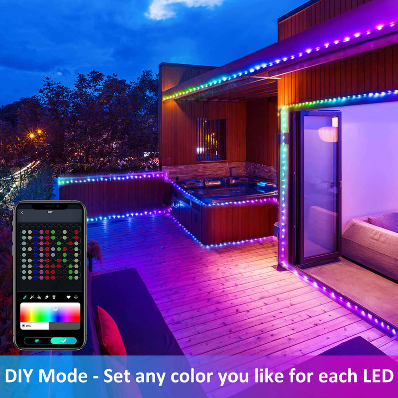 ریسه ال ای دی مدل رنگی RGB طول 10 متر