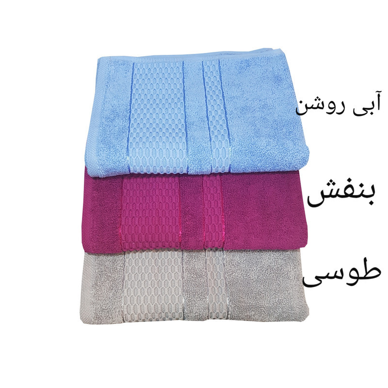 حوله دستی حوله بهباف آذر مدل RM20سایز ۴۰×۷۶ سانتی متر