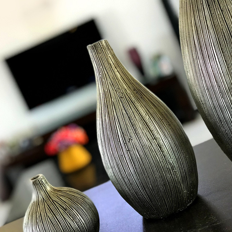 گلدان دکوری مدل فلامینگو مجموعه 3 عددی