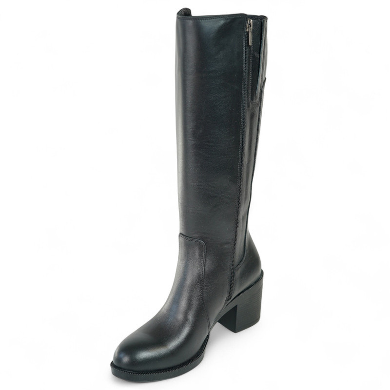 بوت پاشنه دار زنانه مدل چرمی کد 1988
