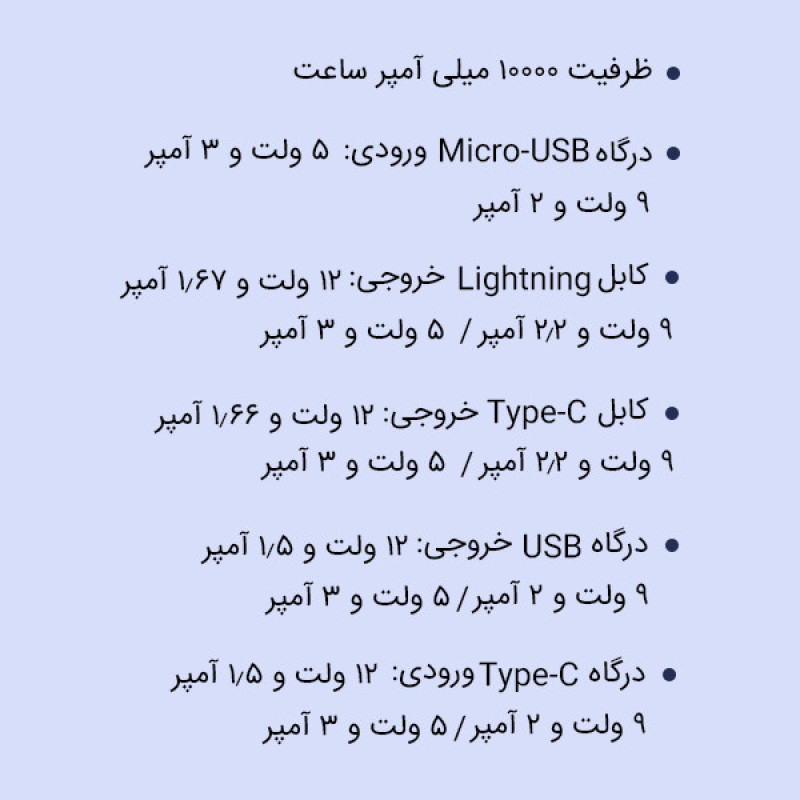 پاوربانک سان پین مدل SPD-009 ظرفیت 10000 میلی آمپر ساعت