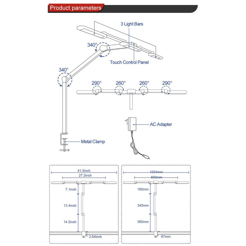 چراغ مانیتور مدلFlex Smart LED Desk Lamp