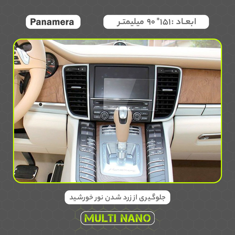 محافظ صفحه نمایش خودرو مولتی نانو مدل X-S2N مناسب برای پورشه Panamera 4S 2010 بسته دو عددی