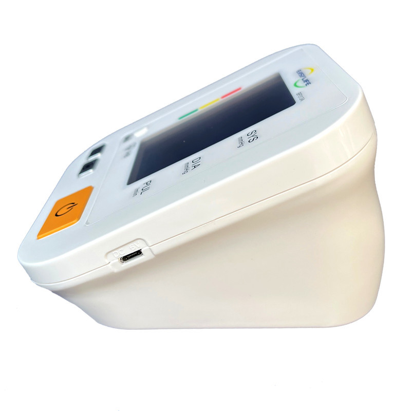 فشارسنج دیجیتال بازویی ایزی لایف مدل BP313A با قابلیت اندازه‌گیری فشار خون و ضربان قلب، تشخیص آریتمی، بازوبند قابل شستشو، منبع انرژی باتری و کابل USB، مناسب بازو 22 تا 42 سانتی‌متر