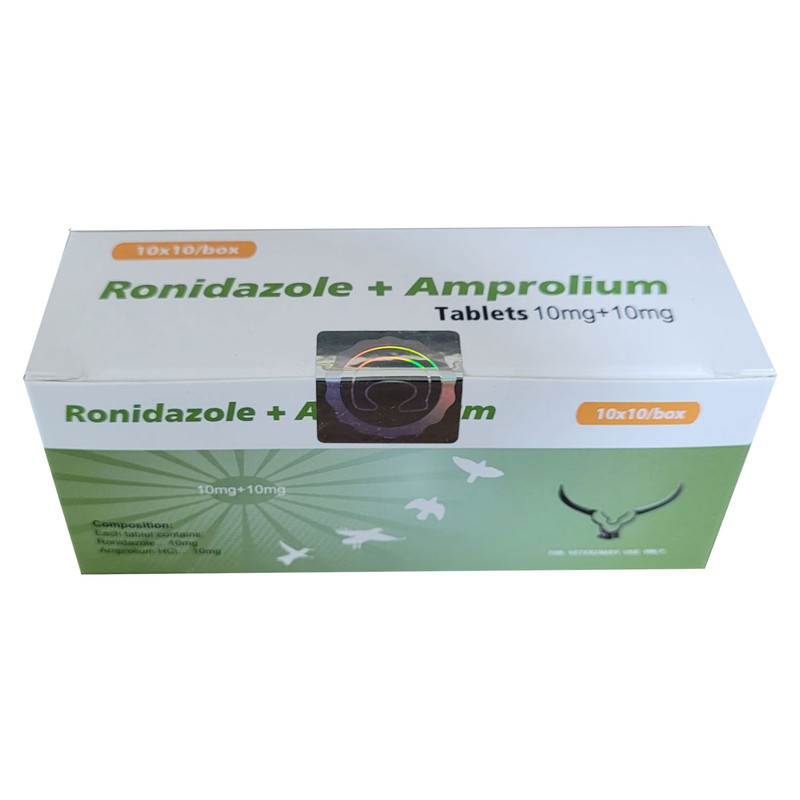 قرص پرندگان مکمل مدل ronidazole+amprolium بسته 10 عددی