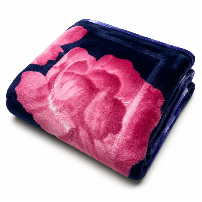 پتو 2 نفره نرمینه بافت مدل نسیم کد 62 سایز 230x210 سانتی‌متر