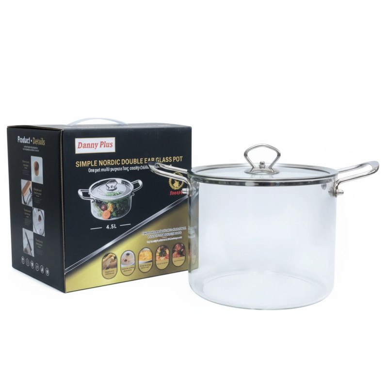 قابلمه پیرکس مدل شعله مستقیم کد 4.5L سایز 20