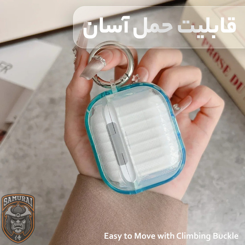 کاور سامورایی مدل Quad-40 مناسب برای کیس هدفون اپل Airpods 4  4 Pro