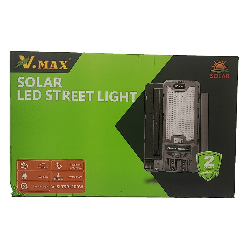 چراغ خیابانی خورشیدی 200 وات ویمکس مدل IR-V82200 (V-SLT99-200-W)